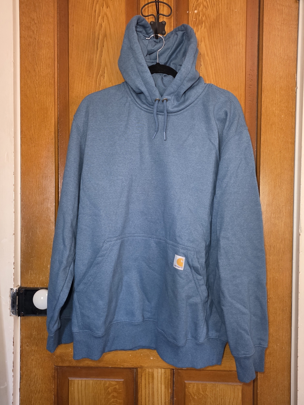 Carhartt Men's Rain Defender Slate Blue Pullover Hoodie